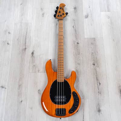 Ernie Ball Music Man StingRay Special 4-String H Bass, Trans Amber, Flame Maple image 3