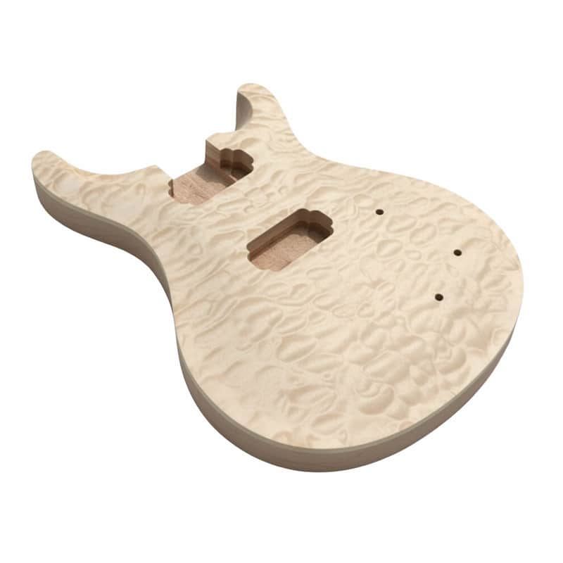Unfinished PRS-Style Guitar Body - Quilted Maple and Mahogany image 1