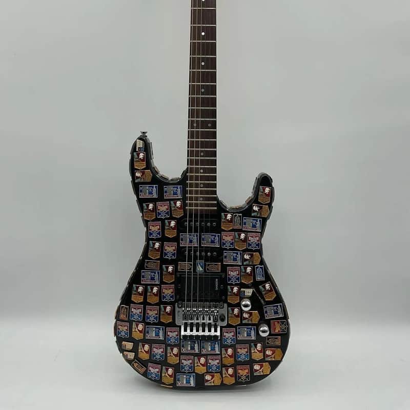 c.1990s Shadow S-100 Electric Guitar Made in Germany Black