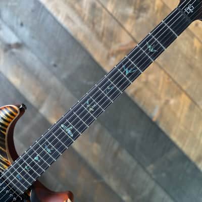 PRS Wood Library DGT Semi-Hollow David Grissom Signature Rosewood Neck! Flamed Maple 10-Top Smoked Black Hardware - Burnt Maple Leaf 418145 image 6