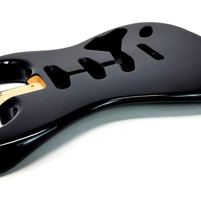 Brio Replacement BODY for Fender Stratocaster Strat, Roasted Ash-Black image 3