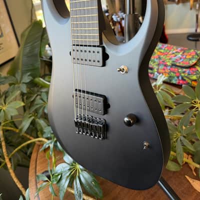 Ibanez RGDRB71-BKF Iron Label 2025 - Present - Black Flat image 5