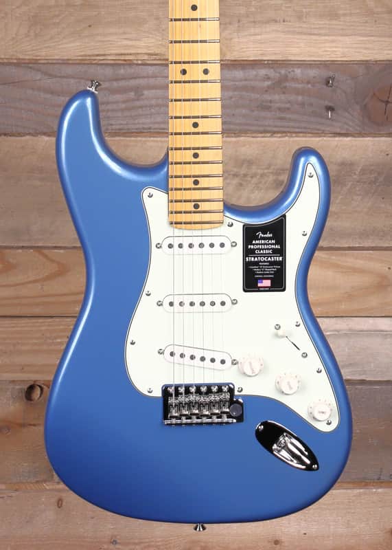 Fender American Professional Classic Stratocaster Faded Lake Placid Blue w/ Gigbag image 1