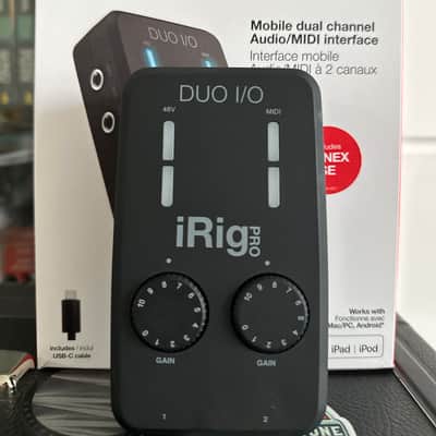 IK Multimedia iRig Pro Duo I/O 2-Channel Mobile Audio Interface 2020 - Present - Black image 2