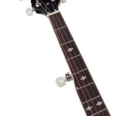Stagg Deluxe 5 String Bluegrass Banjo W/Resonator & 30 Bracket Hooks #BJM30DL image 3