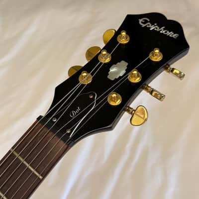 2004 Epiphone Dot Deluxe Flame Top - Made in Korea (MIK) - Vintage Sunburst - Free Pro Setup image 17