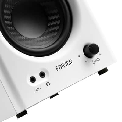 Edifier MR4 Powered Studio Monitor Speakers, 4" Active Near-field Monitor Speaker - White (Pair) image 4