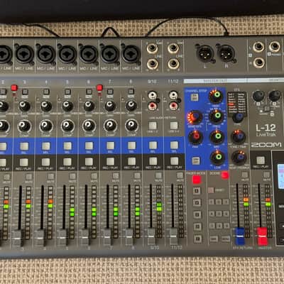 Zoom LiveTrak L-12 Digital Mixer w/ case and headphone extension cables image 2