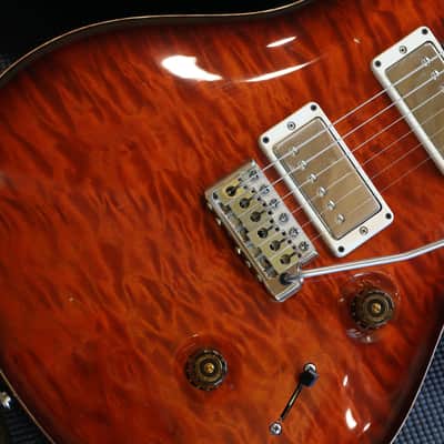 2011 PRS Custom 24 Quilt 10 Top Electric Guitar Dark Cherry Burst + OHSC image 4