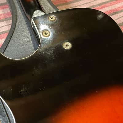 1960's Harmony Holiday H-45 Stratotone Guitar w/Original Case image 16