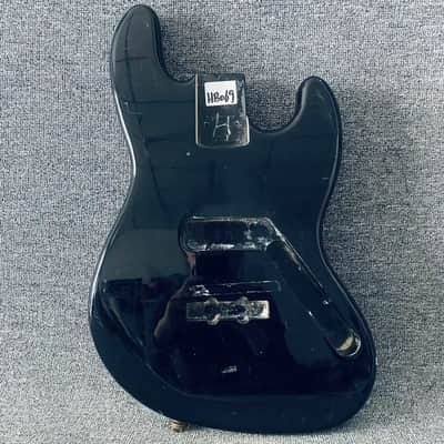 Black 4 String Jazz Bass Style Basswood Body image 1