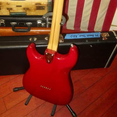 1979 Fender Stratocaster Hardtail Trans Red image 7