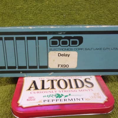 DOD FX-90 Delay box top only, 1980's or 1990's, blue, Cipollina image 4