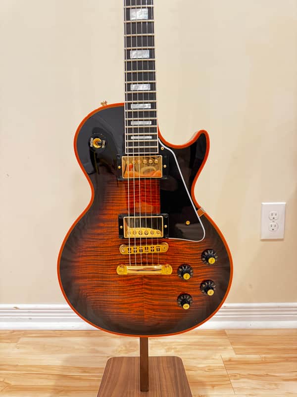Gibson Custom Shop Special Order Les Paul Custom Figured - 2025 Orange Widow M2M image 1