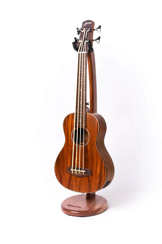 2018 Ruach GS-3 Wooden Ukulele Guitar Stand - Mahogany Mahogany