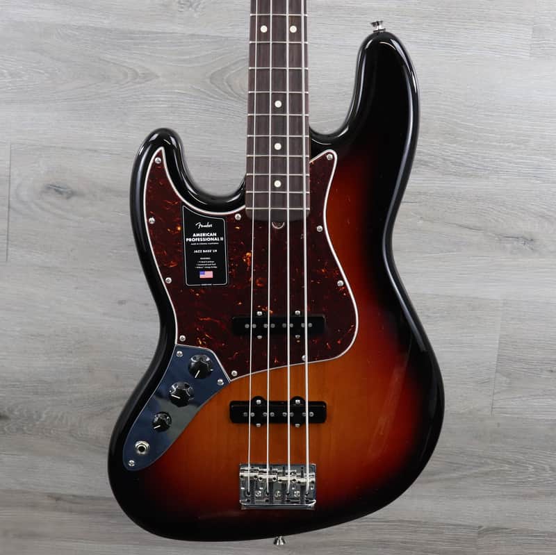 Fender American Professional II Jazz Bass Left-Handed with Rosewood Fretboard 3 Color Sunburst image 1