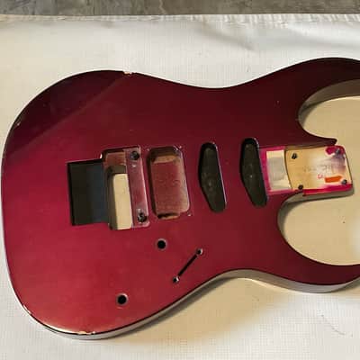 1991 Japan Ibanez RG560 Violet Pearl Guitar Body Floyd Ready & Neckplate image 2