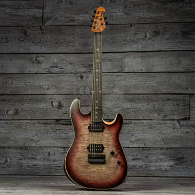 Ernie Ball Music Man Rabea Massaad Sabre HH Artist Series - Vileblood Burst image 3