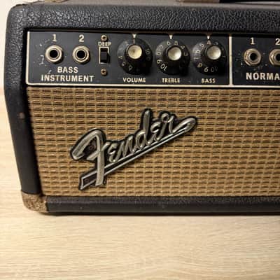 Fender Bassman 2-Channel 50-Watt Guitar Amp Head 1964 - 1967 - Black Panel image 5