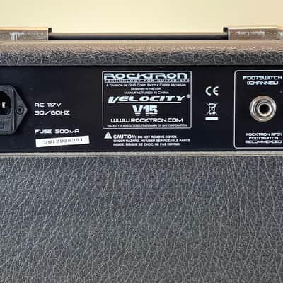 Rocktron Velocity V15 2000’s Black Tolex image 6