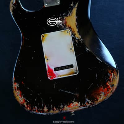 Fender Stratocaster Black Heavy Aged Relic image 11