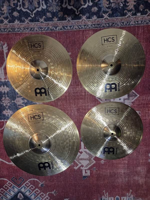 Meinl Cymbals HCS Basic Cymbal Set - 3-piece with Free 14 inch Crash image 1