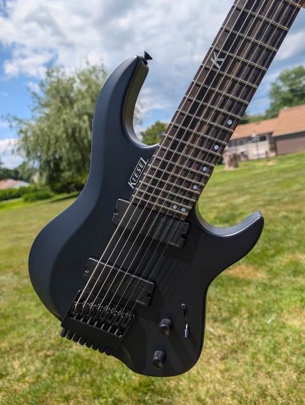 Kiesel 2020 Osiris OM8 Jet Black Satin 8-String Electric Guitar image 1
