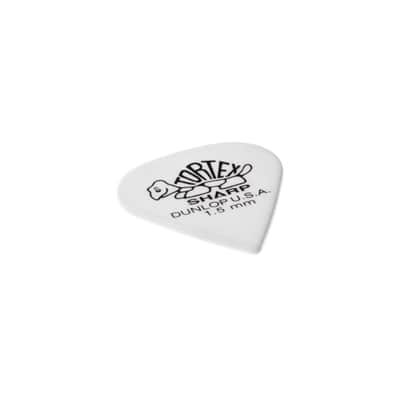 Dunlop Tortex Sharp 412 Picks 1.50" white x12 - Set of Picks image 2