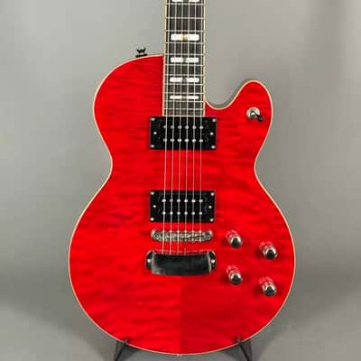 Hagstrom Select Swede Quilted Red Exotic Burl Maple Top inkl. Gigbag image 1