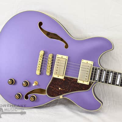 Ibanez Artcore AS73G Semi-Hollow Electric Guitar - Metallic Purple Flat image 3