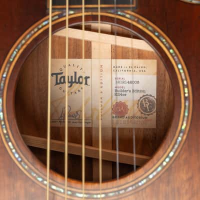 2022 Taylor Builder's Edition K24ce V-Class - Kona Burst | USA All Solid Grand Auditorium Acoustic Guitar Koa Beveled Armrest Cutaway ES-2 Pickup Paua Abalone Purfling | OHSC image 17