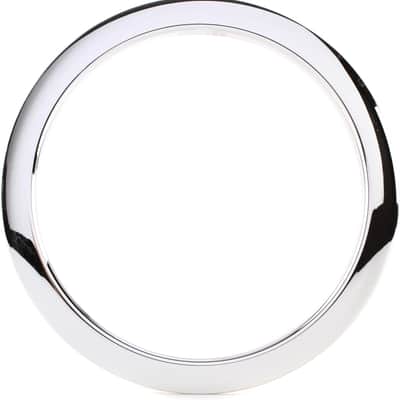 Evans EQ Pad Bass Drum Muffler Bundle with Bass Drum O's Port Hole Ring - 5" - Chrome image 3