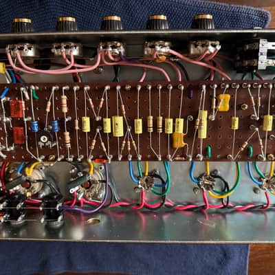 Marshall 1959HW Handwired JMP Reissue 2-Channel 100-Watt Guitar Amp Head 2005 - Present - Black image 7