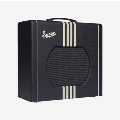 Supro 1822R Delta King 12 15-Watt 1x12" Guitar Combo - Black / Cream Stripes image 4
