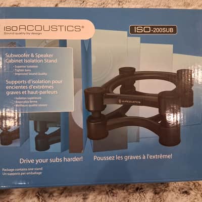 IsoAcoustics ISO-200Sub Subwoofer Acoustic Isolation Stand 2010s - Black. EXCELLENT. Rev 2 image 2