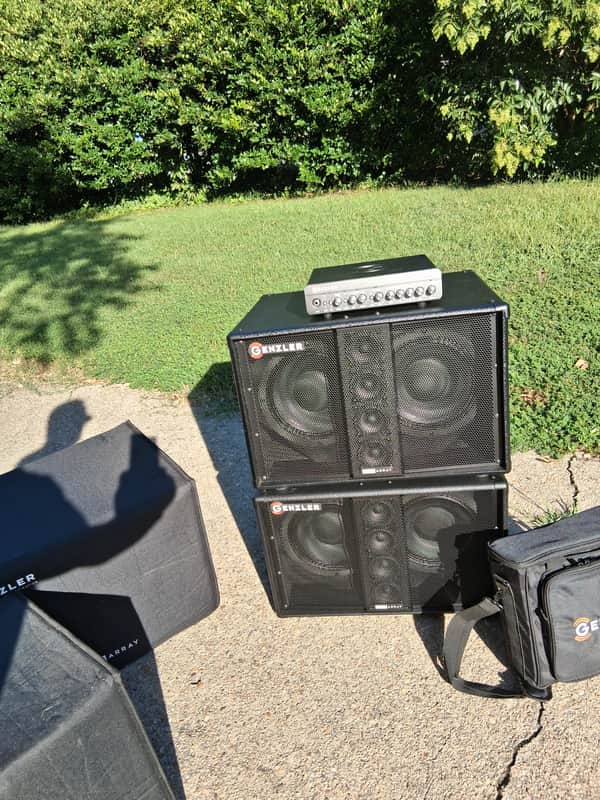 Genzler BA210-3 BassArray 2x10"/4x3" 500w Bass Cab 2010s Black Slant image 1