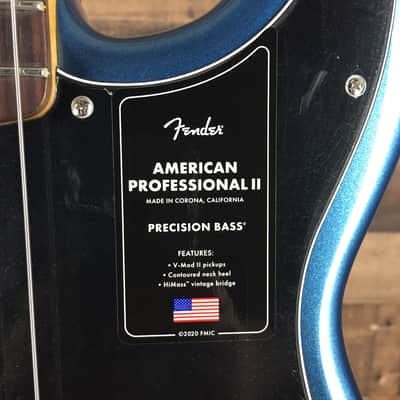 Fender American Professional II Precision Bass with Rosewood Fretboard, Dark Night, Free Ship, 708 image 6