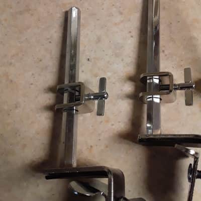 Chrome Percussion Accessories Mounts Bundled Lot - Hoop Style Clamps image 7
