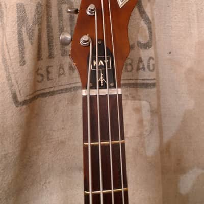 Kay Hollow Body Bass Guitar 1950's Sunburst image 3