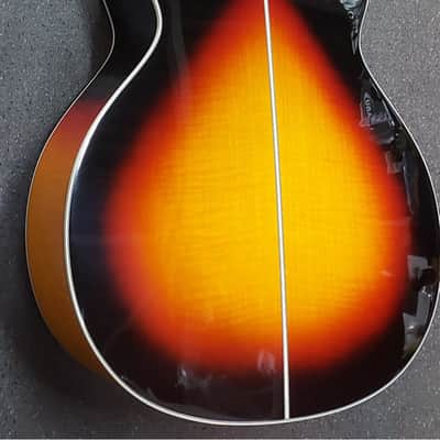 Takamine GB72CE BSB G Series Jumbo Cutaway Acoustic/Electric Bass 2010s - Gloss Brown Sunburst with Flame Maple Back and Sides image 15