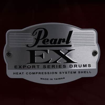 Pearl EX Export Series 6 Piece Drum Set with 22 Bass Wine Red w Black Hardware image 12