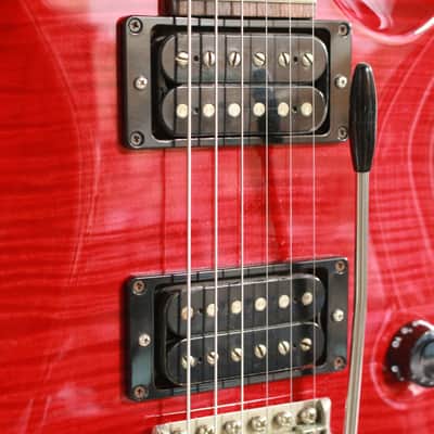 1999 Paul Reed Smith PRS Custom 24 USA Flame Maple Top Transparent Red Electric Guitar w/ OHSC image 9