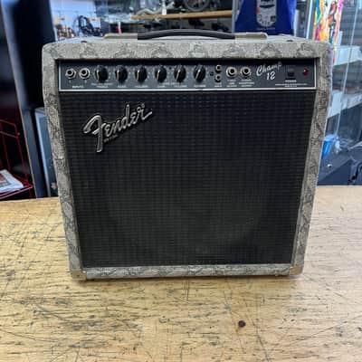 Vintage Fender Champ 12 Tube Guitar Amp Amplifier 1980's Snakeskin Just Serviced image 1