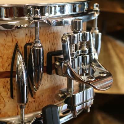 Sonor 13x 5.75" Benny Greb Signature Beech Snare Drum with Teardrop Lugs and Bubinga Inlay image 14