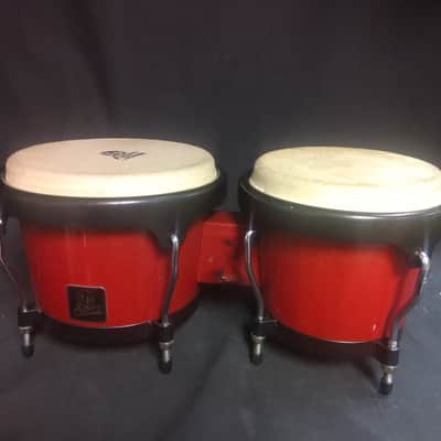 L.P. Aspire Wooden Bongos 2000's - Red image 1