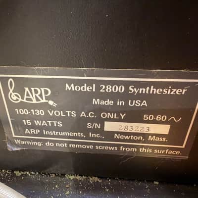 ~1973 ARP Odyssey Model 2800 w/ Road Case Black and Gold image 7