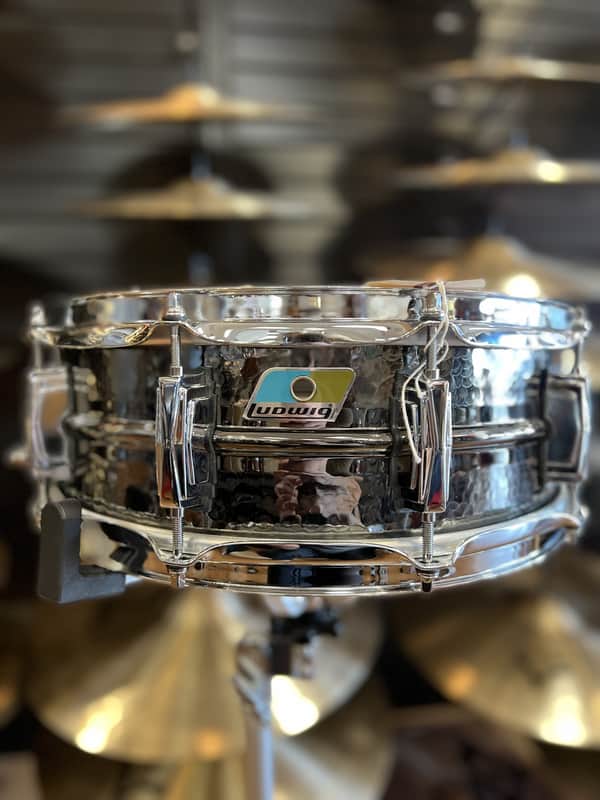 Ludwig B-STOCK 5x14 Hammered Black Beauty Snare Drum image 1