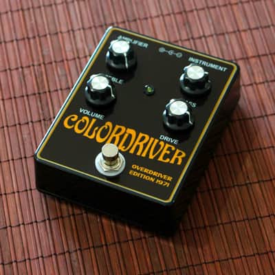 Handmade Colordriver Overdriver Black Edit 1971 Guitar Pedal Fuzz Overdrive high quality components image 1