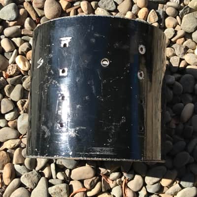 Ludwig 9x10 Project shell Keystone Monroe Era  Late 80’s  - Black Painted over Silver sparkle. image 8