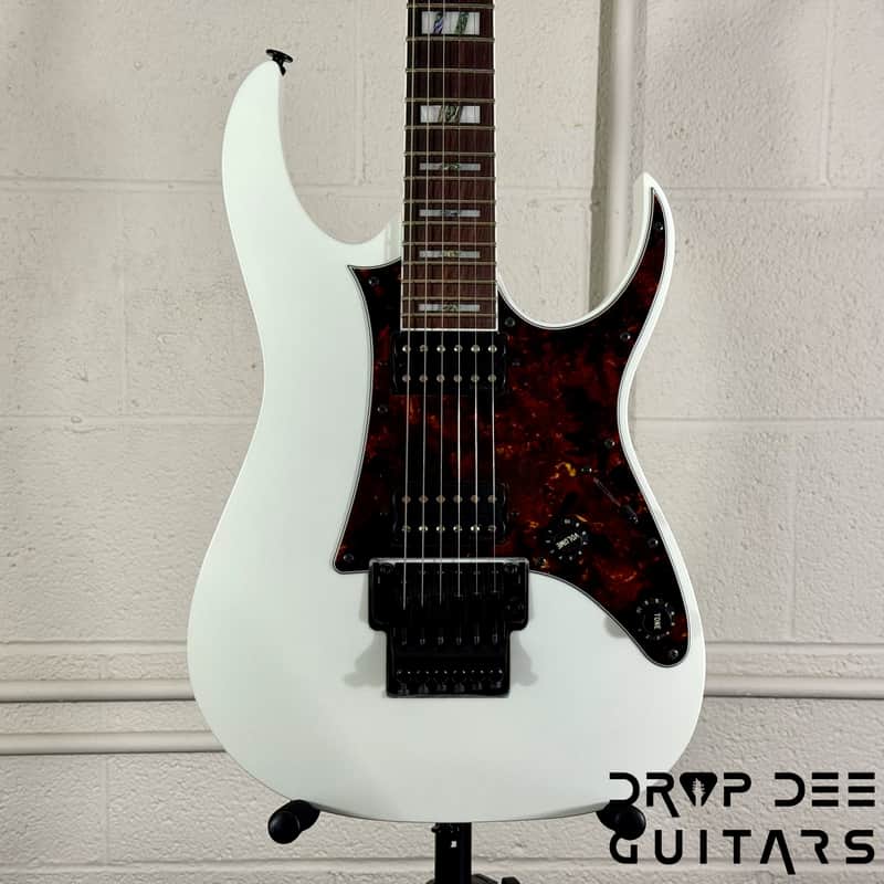 Ibanez Prestige RG653DX Electric Guitar w/ Case - White Flat image 1